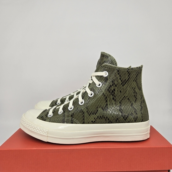 New Converse Chuck 70 Snakeskin Print Light Field Surplus Women's Shoes Size 7.5 - Picture 1 of 8